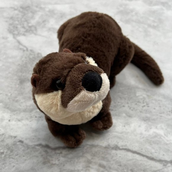 Wild Republic Brown Otter Stuffed Animal Plush Like New - Picture 2 of 7